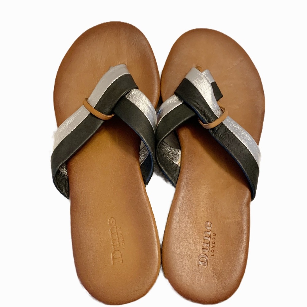 Dune London open sandals.  Size 7.  Used and very nice.  Leather.